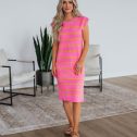 Shela-Striped-Dress-Fuchsia-3